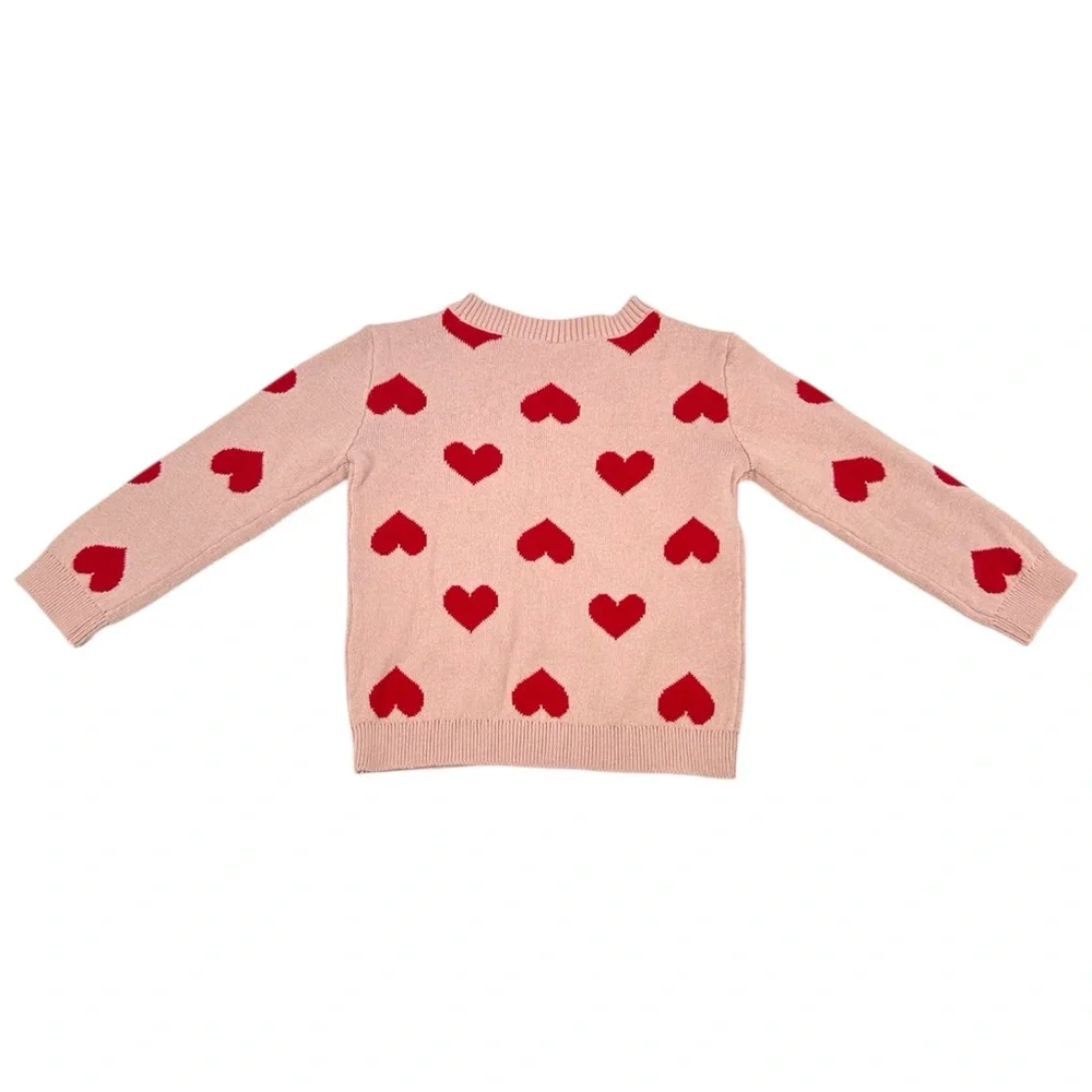 NWT Carter’s Pullover All Over Heart Print Sweater Pink and Red Size 18 Months